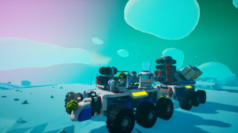 Astroneer Vehicle on Ice Planet