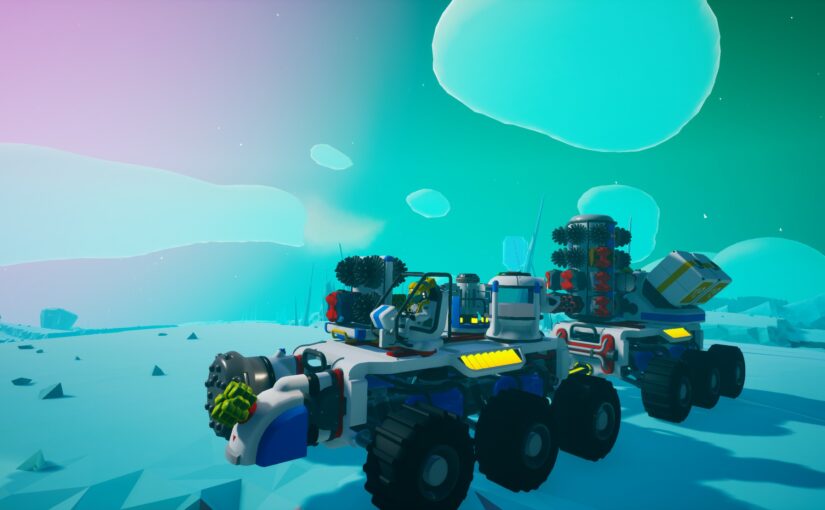 Astroneer Vehicle on Ice Planet